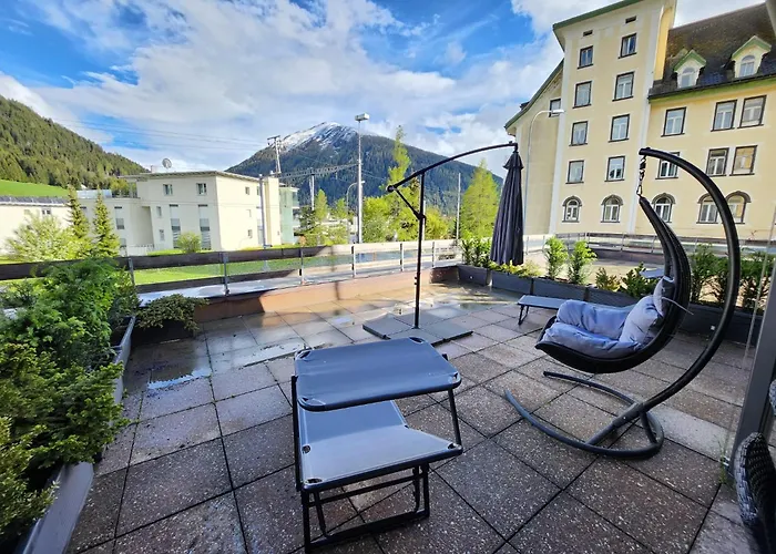 Fuer 4 Pers Neben Talstation Parsennbahn Und Buenda Skilift Private Dachterrasse * دافوس